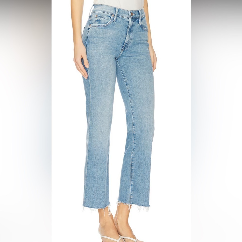 NEW MOTHER the kick it ankle fray jeans in can you dig it! Size 31 retail $248